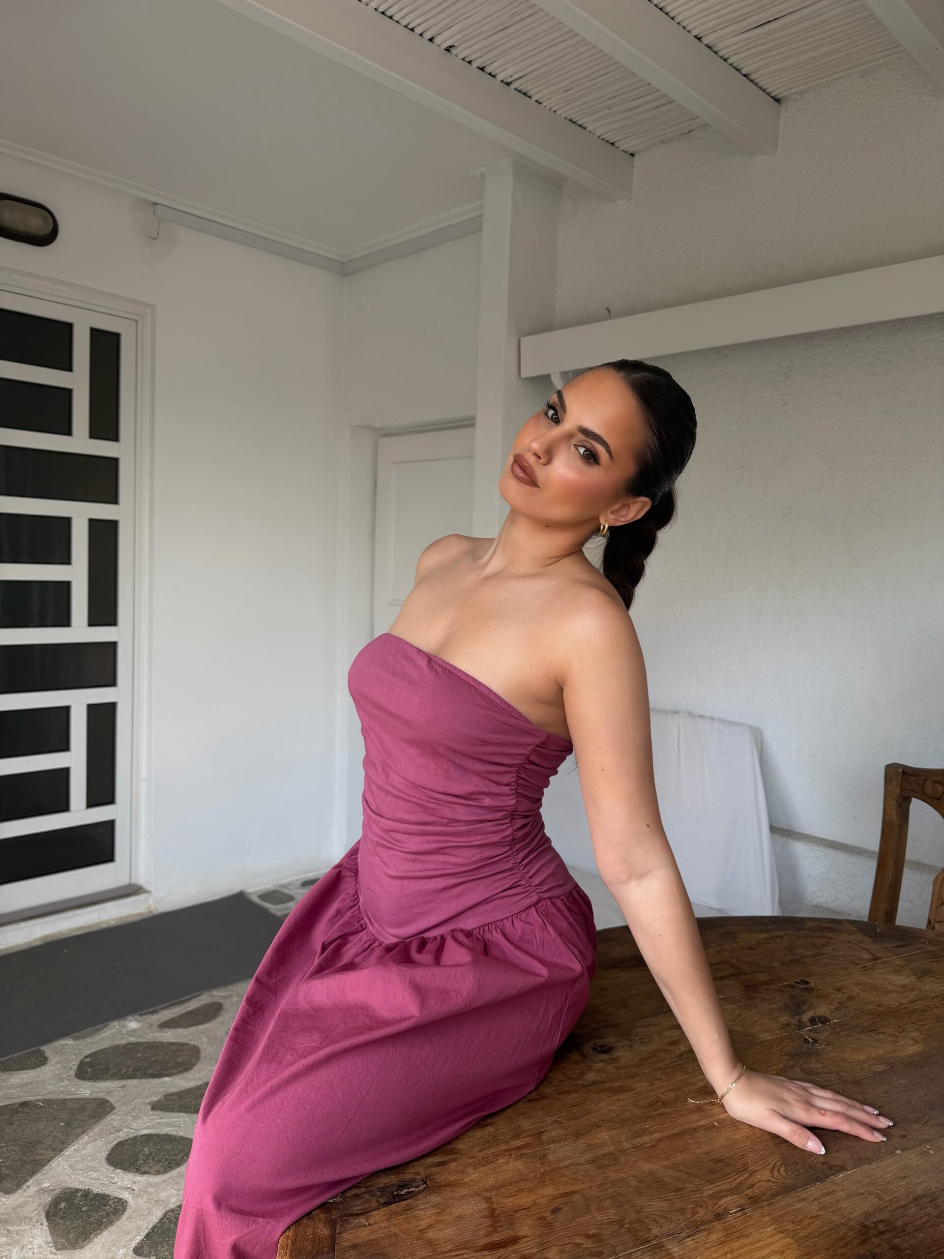 img_8780-3 Aura Dress Μαντζέντα - Image 1