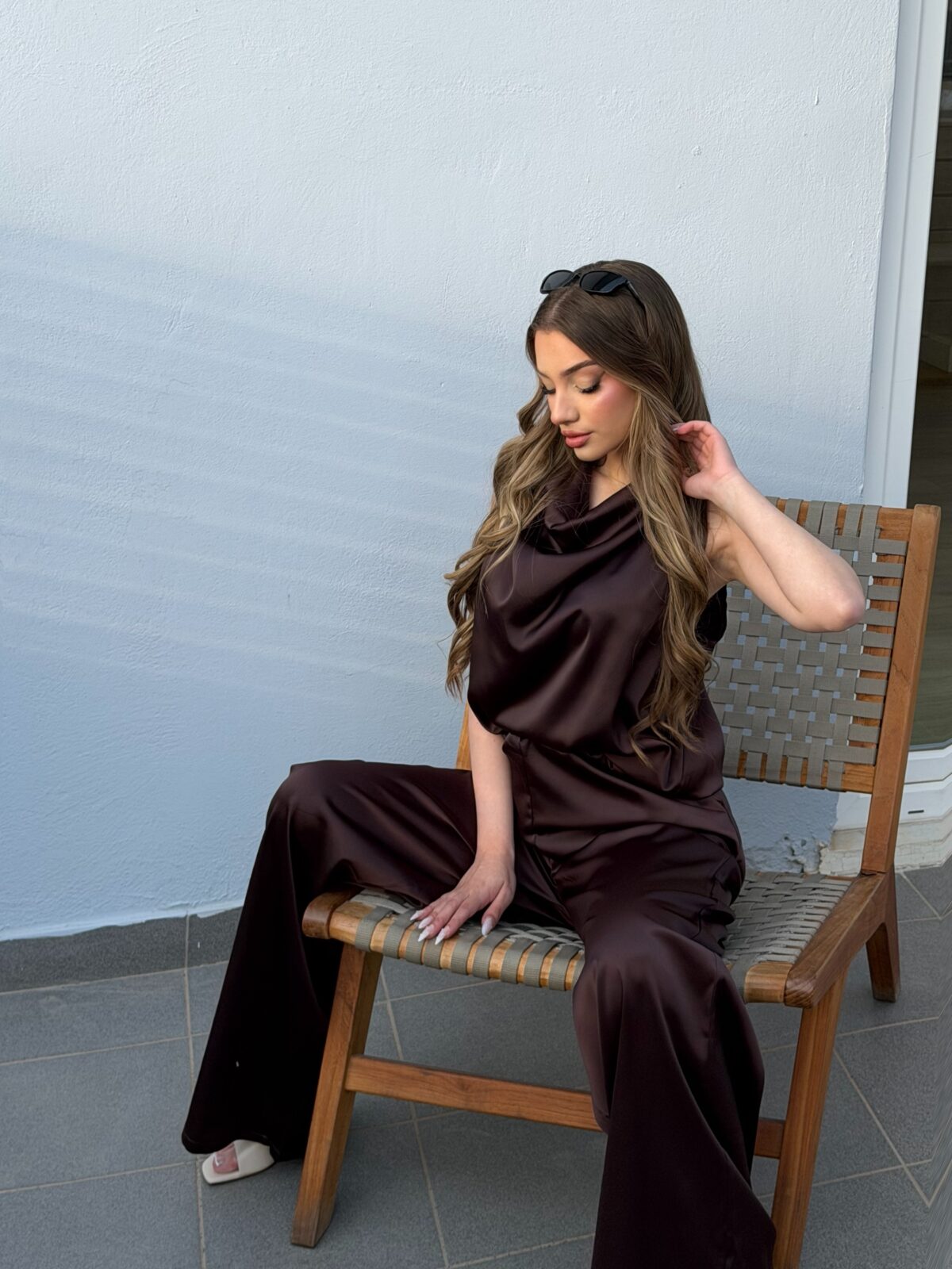 Satin Set Καφέ - Image 2