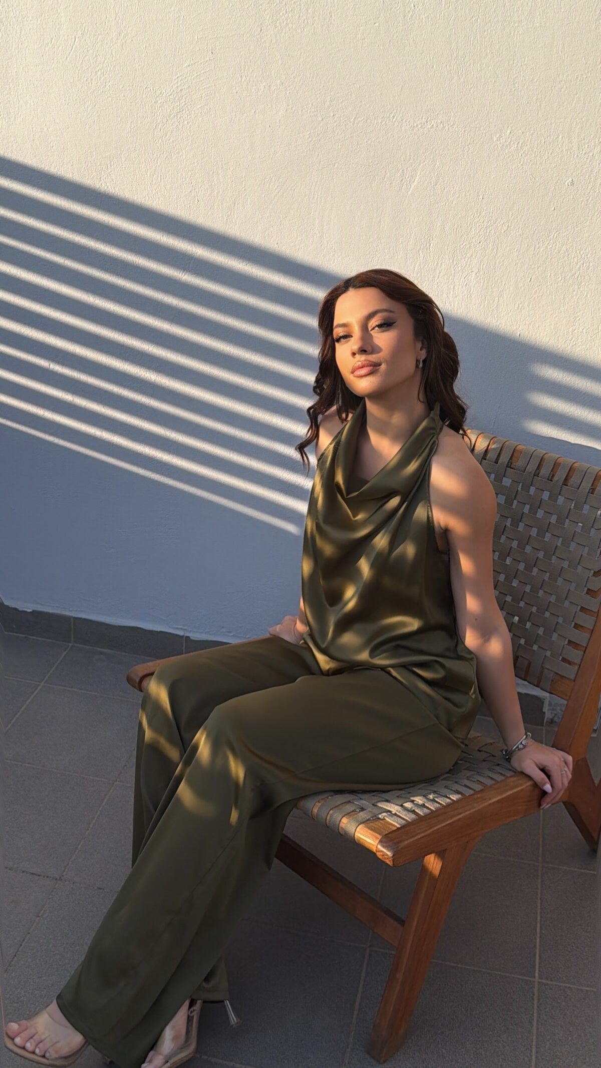 Satin Set Χακί - Image 2