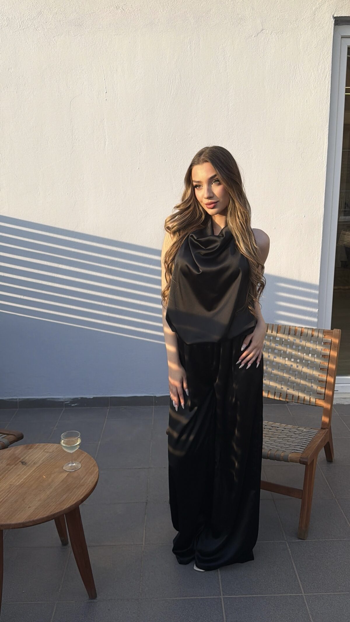 Satin Set Μαύρο - Image 2