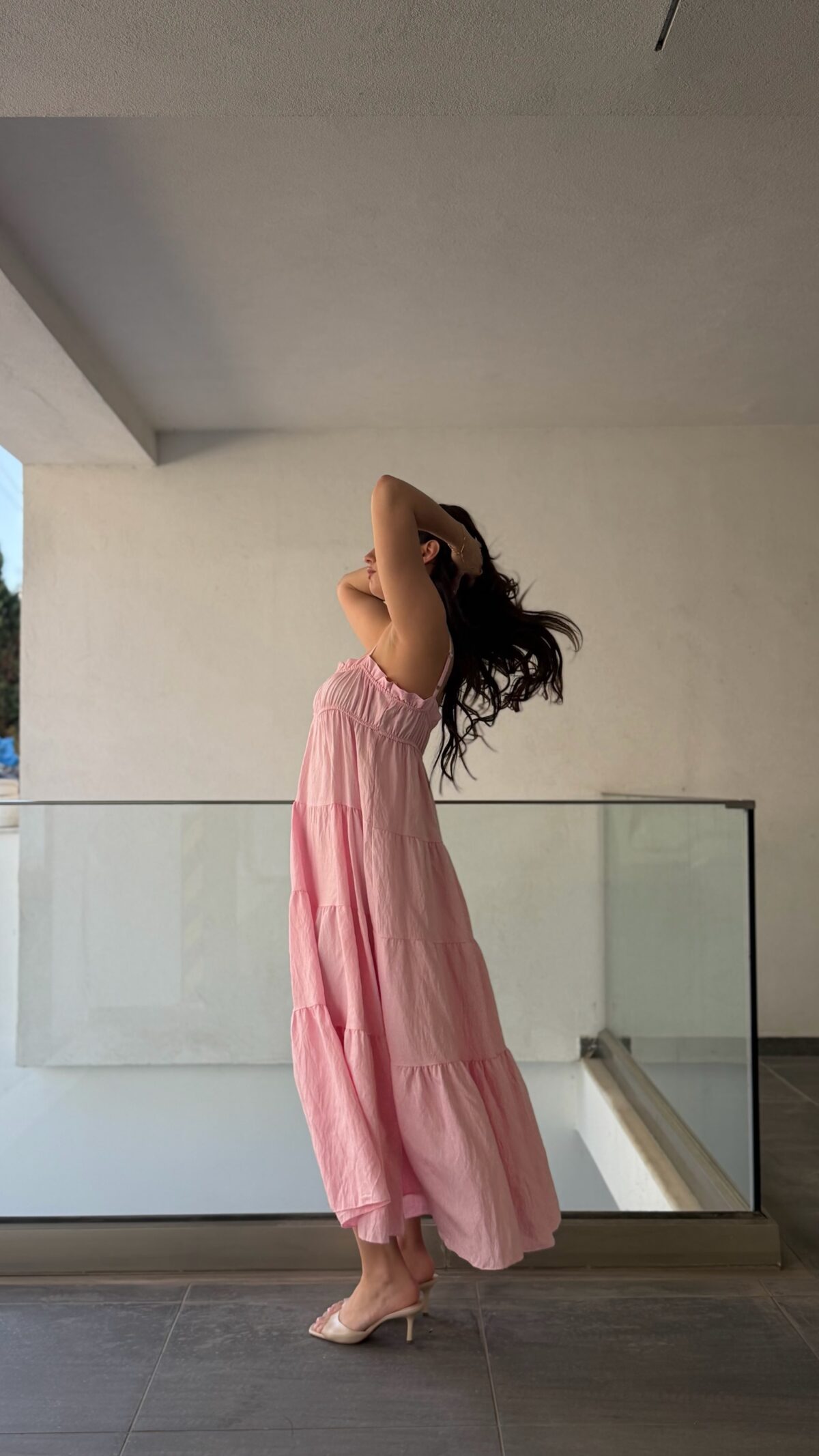 Nara Maxi Dress Ροζ - Image 2