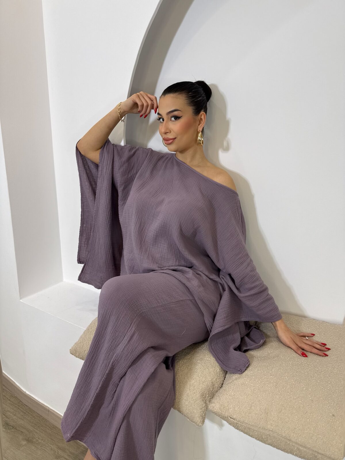 Organic Cotton Set Απαλό Μωβ - Image 3