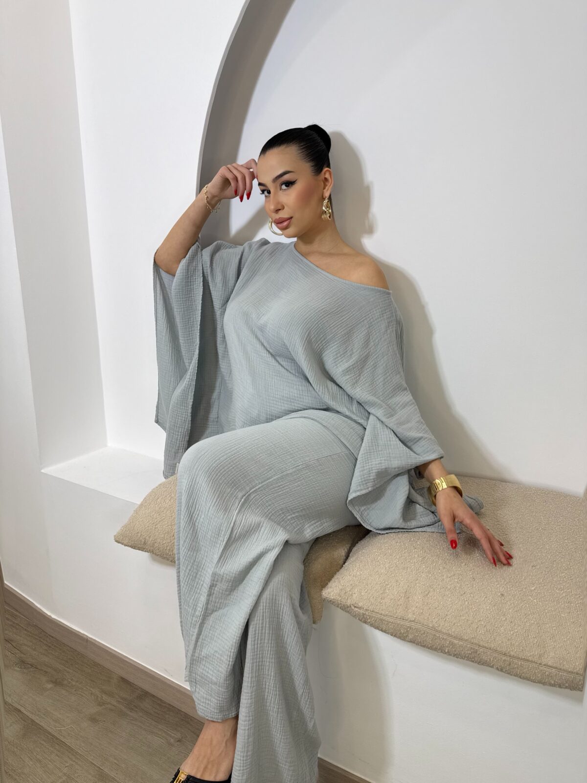 Organic Cotton Set Απαλό Γαλάζιο - Image 2