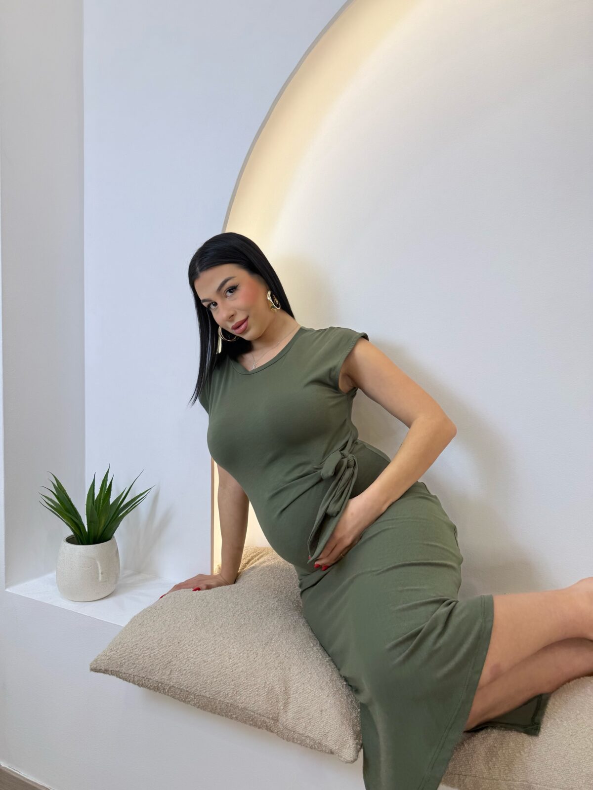 Casablanca Dress Χακί - Image 2