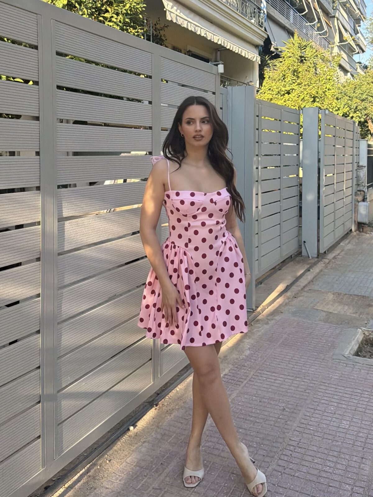 Candy Dress Πουά Ροζ - Image 3