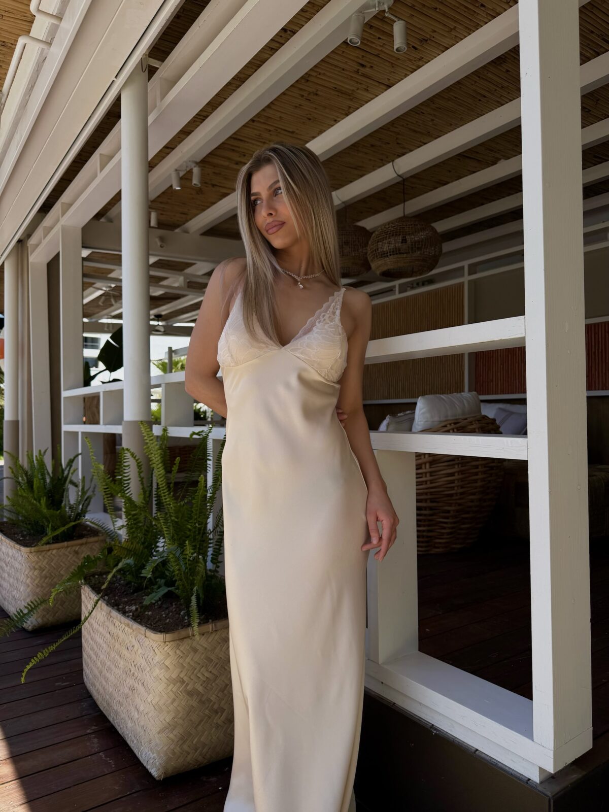 Elara Dress Μπεζ - Image 2