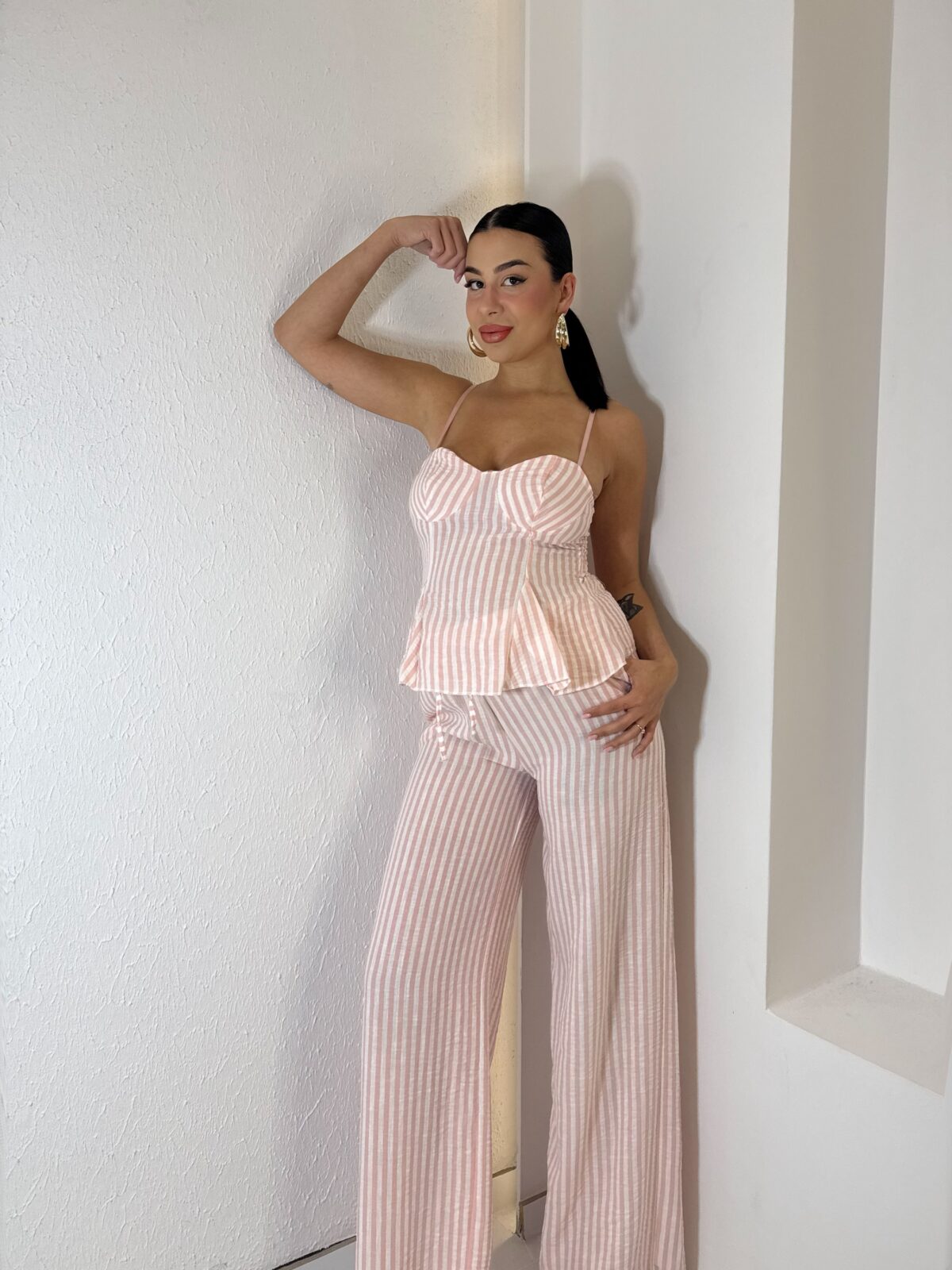 Dalia Striped Ροζ - Image 2