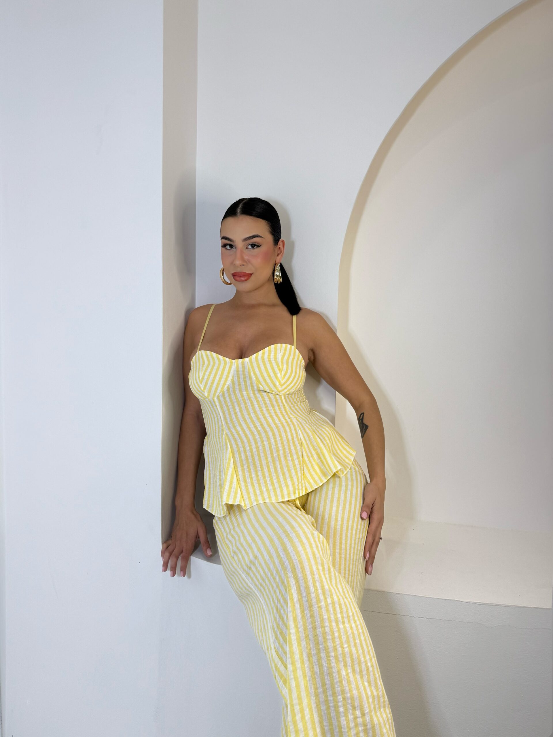 img_4226-2 Dalia Striped Κίτρινο - Image 1