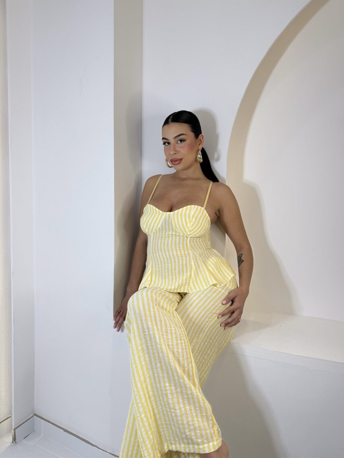 Dalia Striped Κίτρινο - Image 2