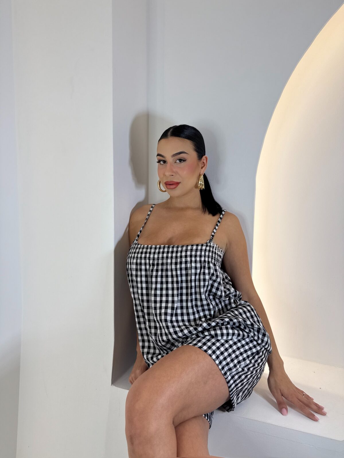 Emilia Set Καρό Μαύρο - Image 2
