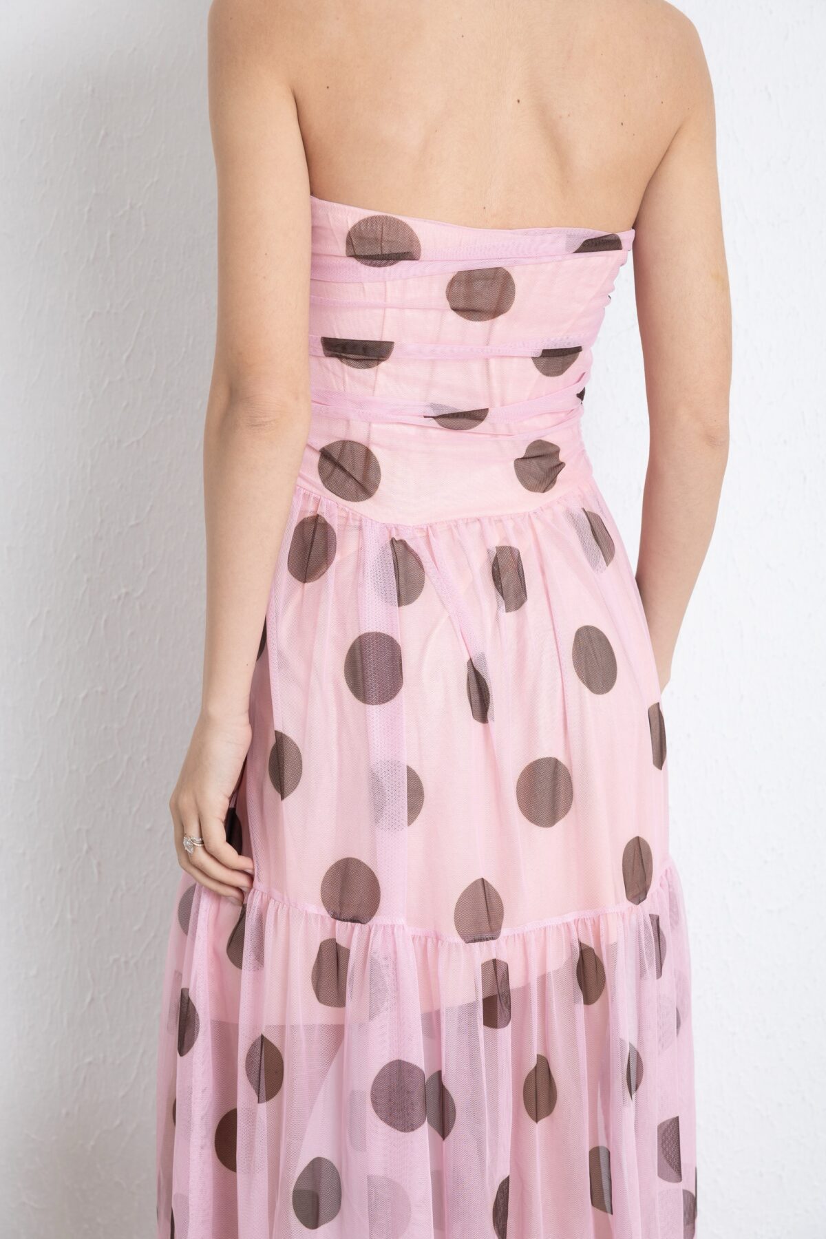 Monaco Polka Dress Ροζ - Image 3