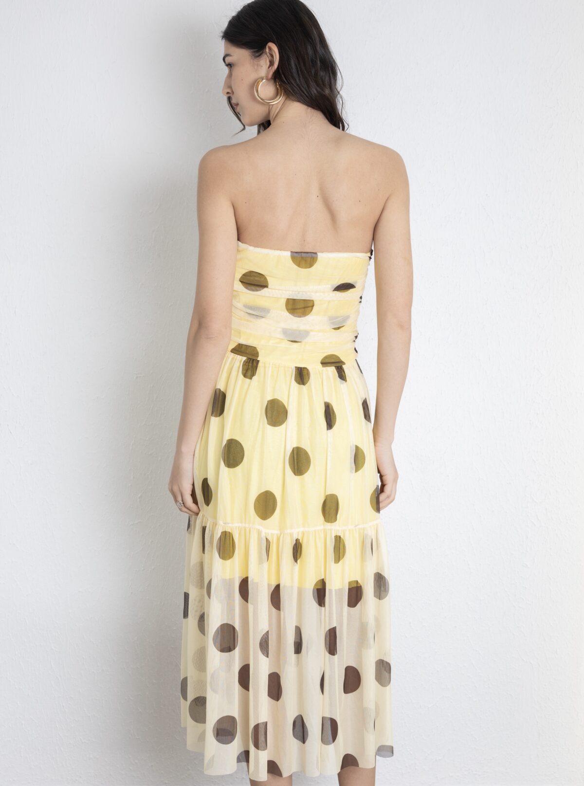 Monaco Polka Dress Κίτρινο - Image 2