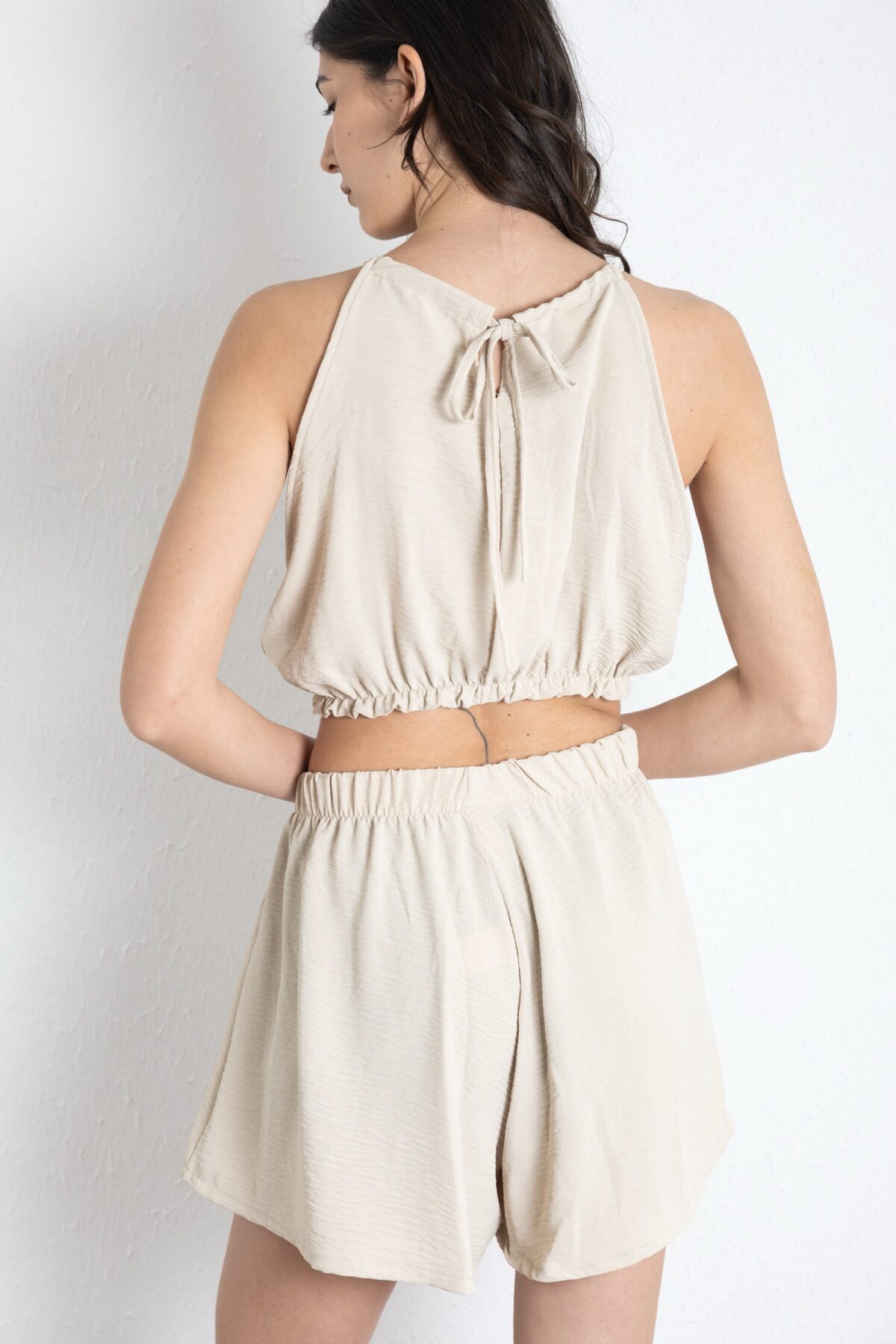 Golden Hour Halter Set Μπεζ - Image 3