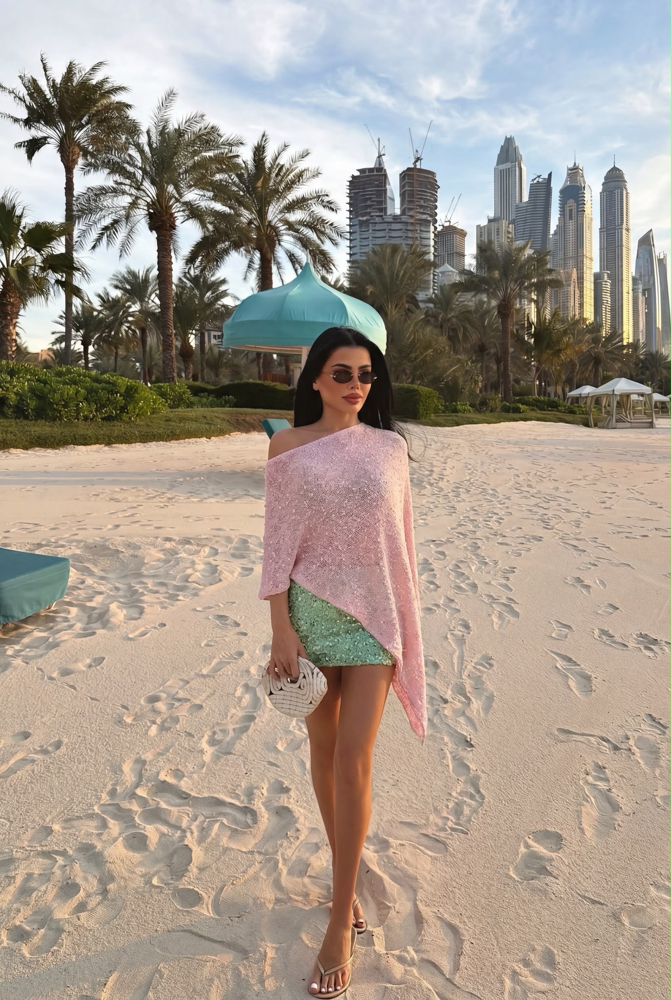 4efc9040-13e4-4678-9578-193b3534a5aa Asymmetrical One Shoulder Knit Top Ροζ - Image 1