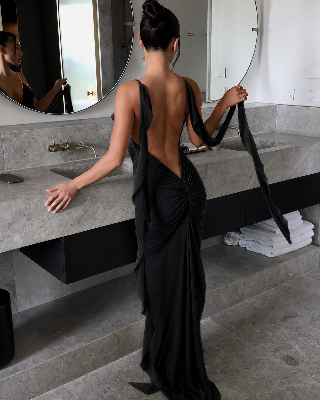 7c39949b-8b47-4fa4-a1f5-4d9c2ed37e4d-2 Samantha Maxi Dress Μαύρο - Image 1