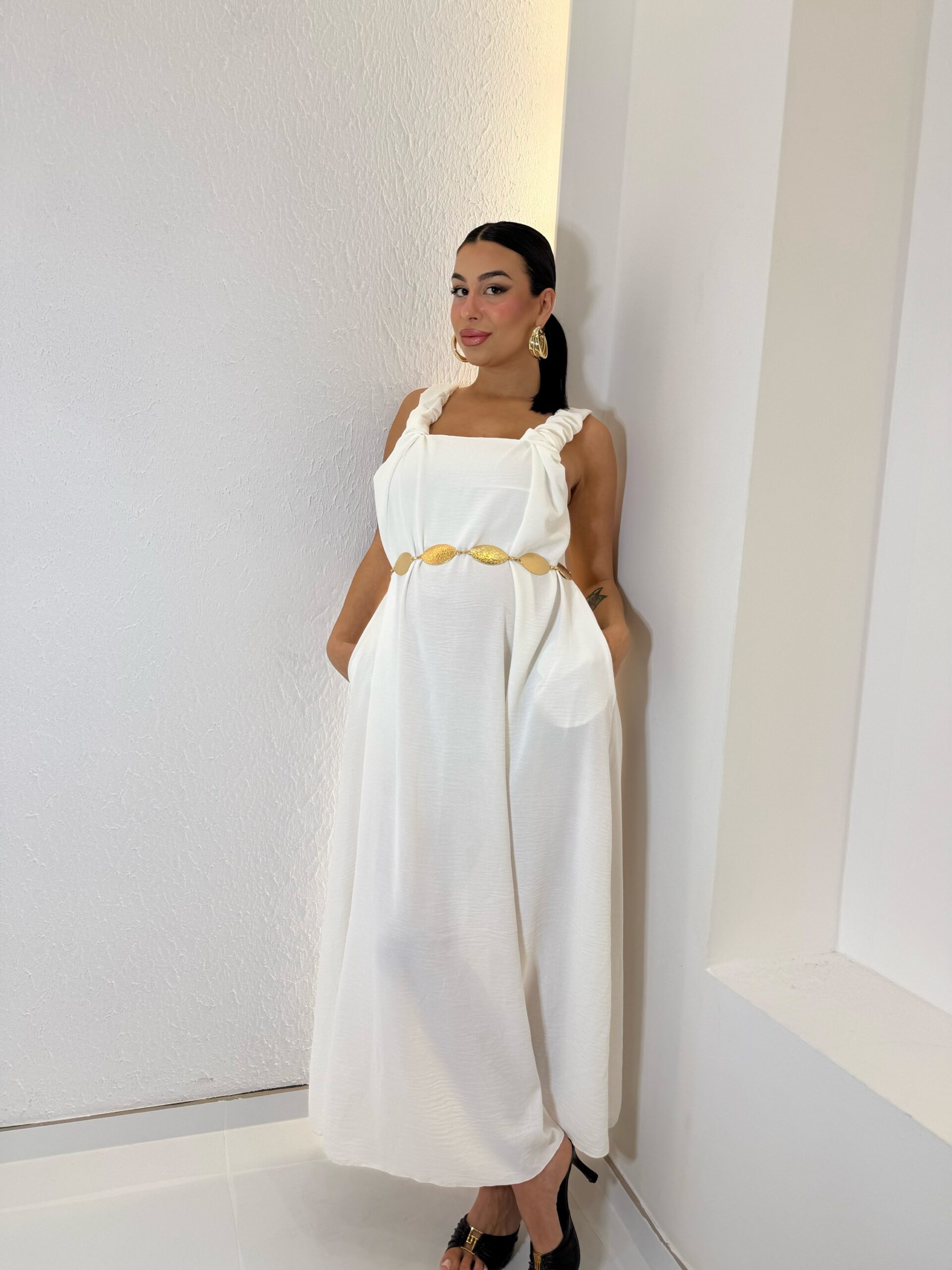 img_1747 Saki Dress Λευκό - Image 1
