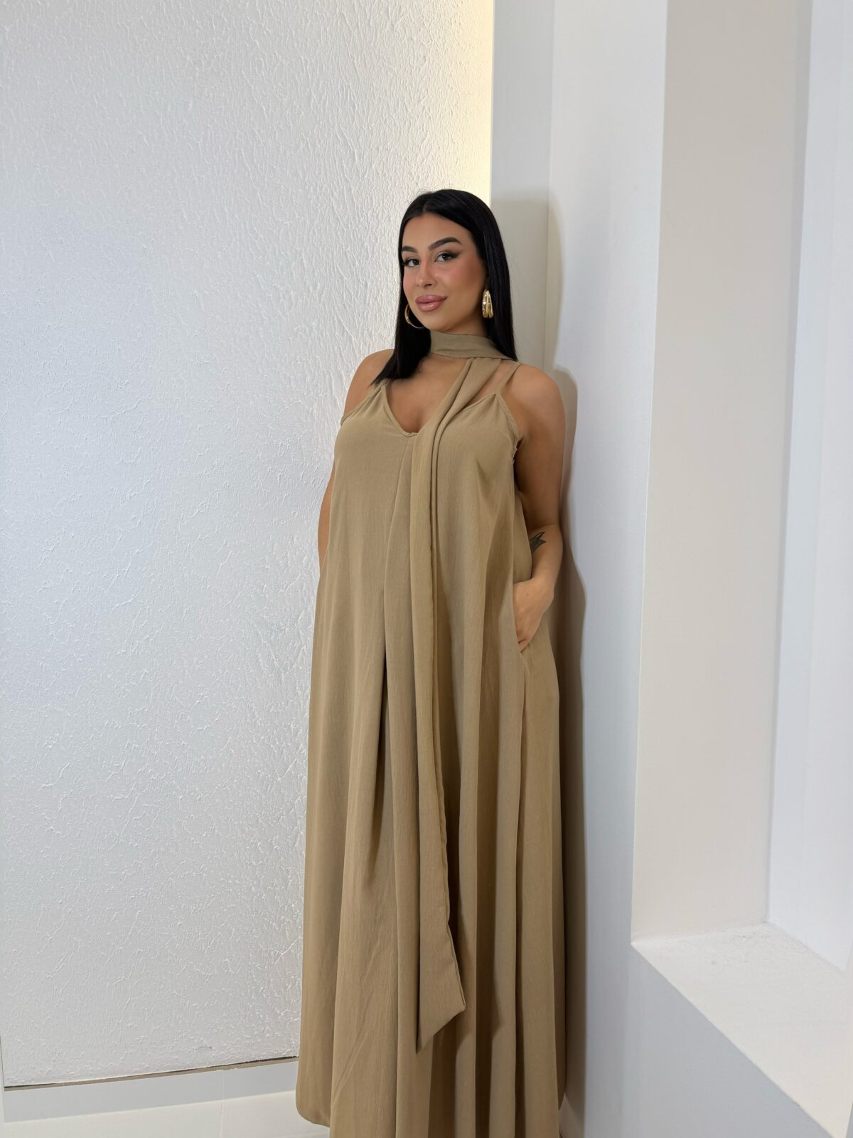 Paspartou Dress Μπεζ - Image 2