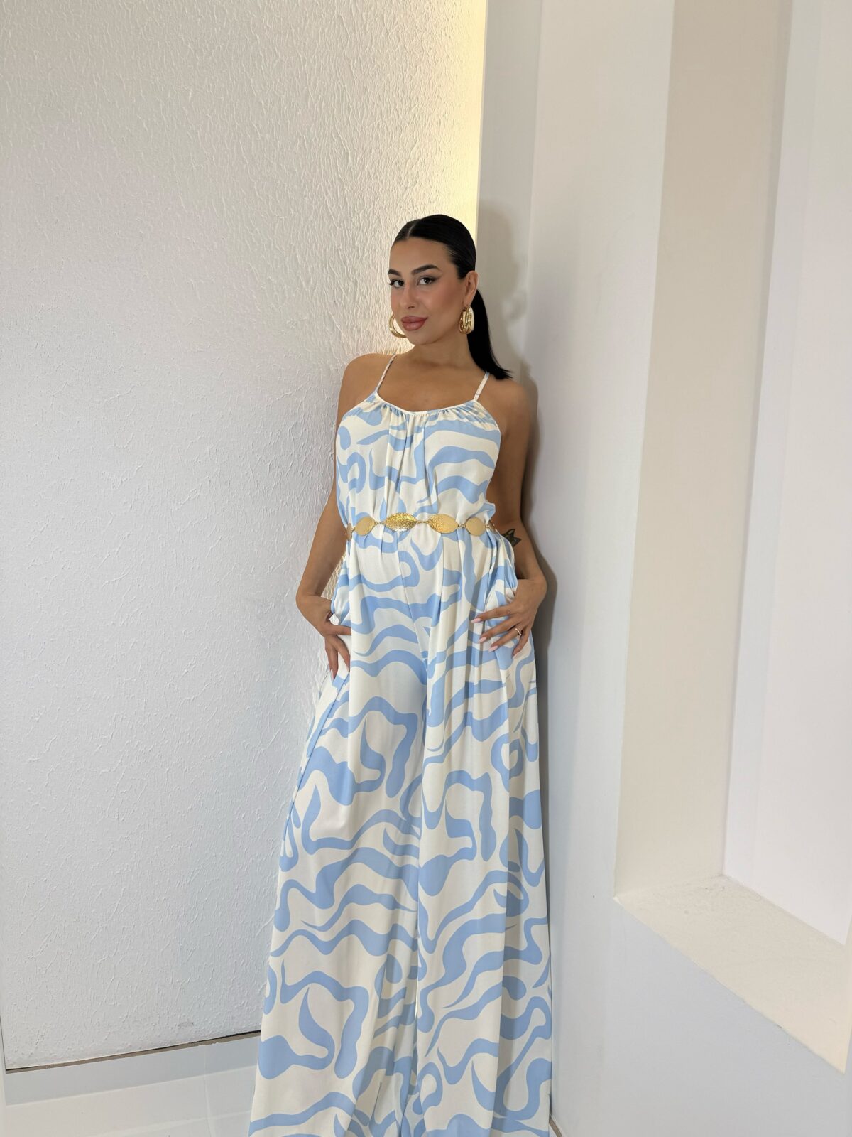 Waves Jumpsuit Γαλάζιο - Image 2