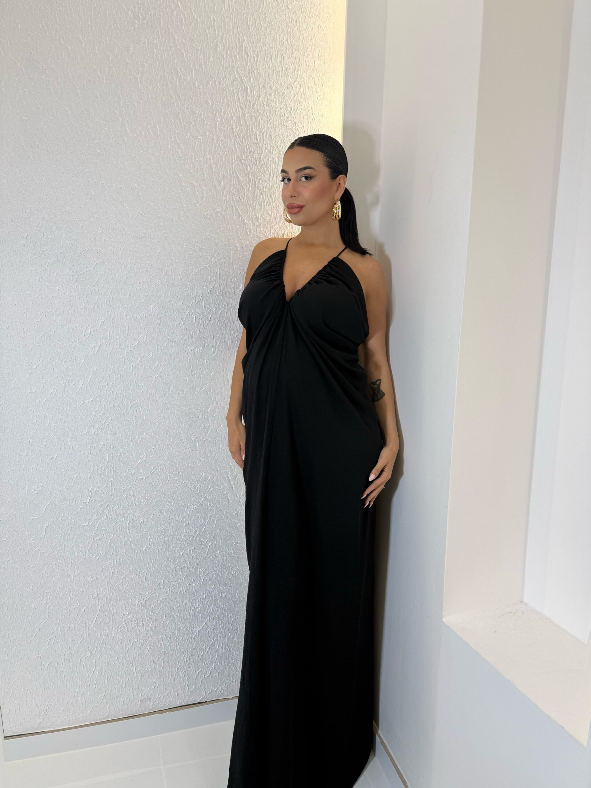 img_2369 Classy Dress Μαύρο - Image 1