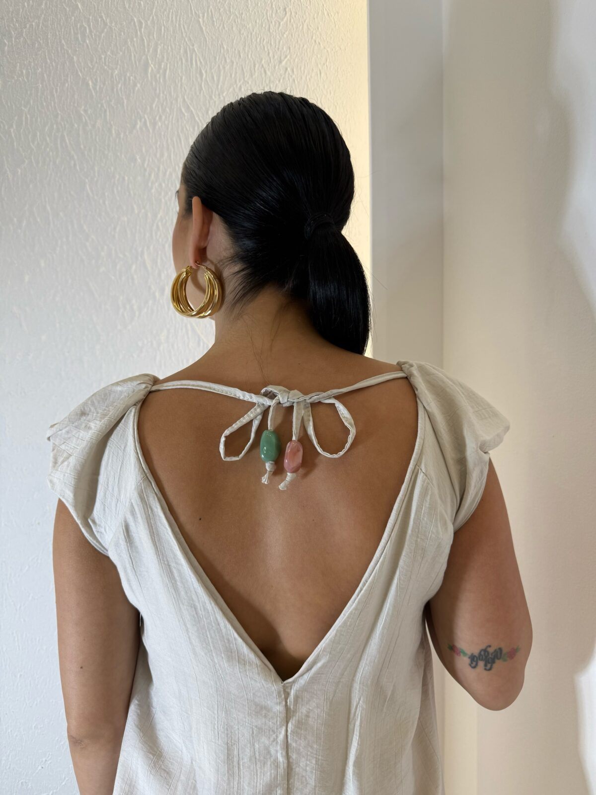Nefeli Dress Μπεζ - Image 2