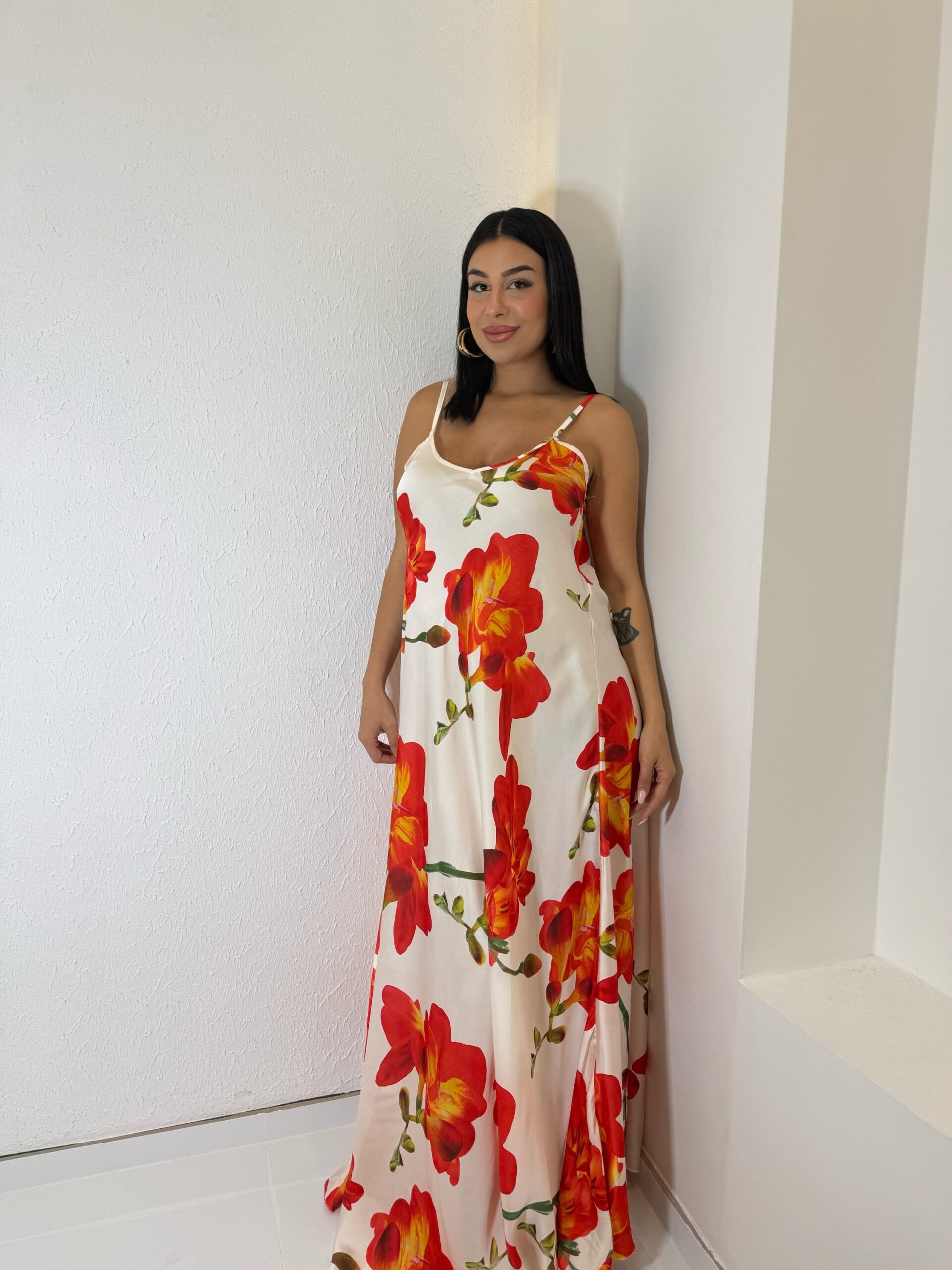img_2827 Chloe Maxi Dress Λευκό - Image 1