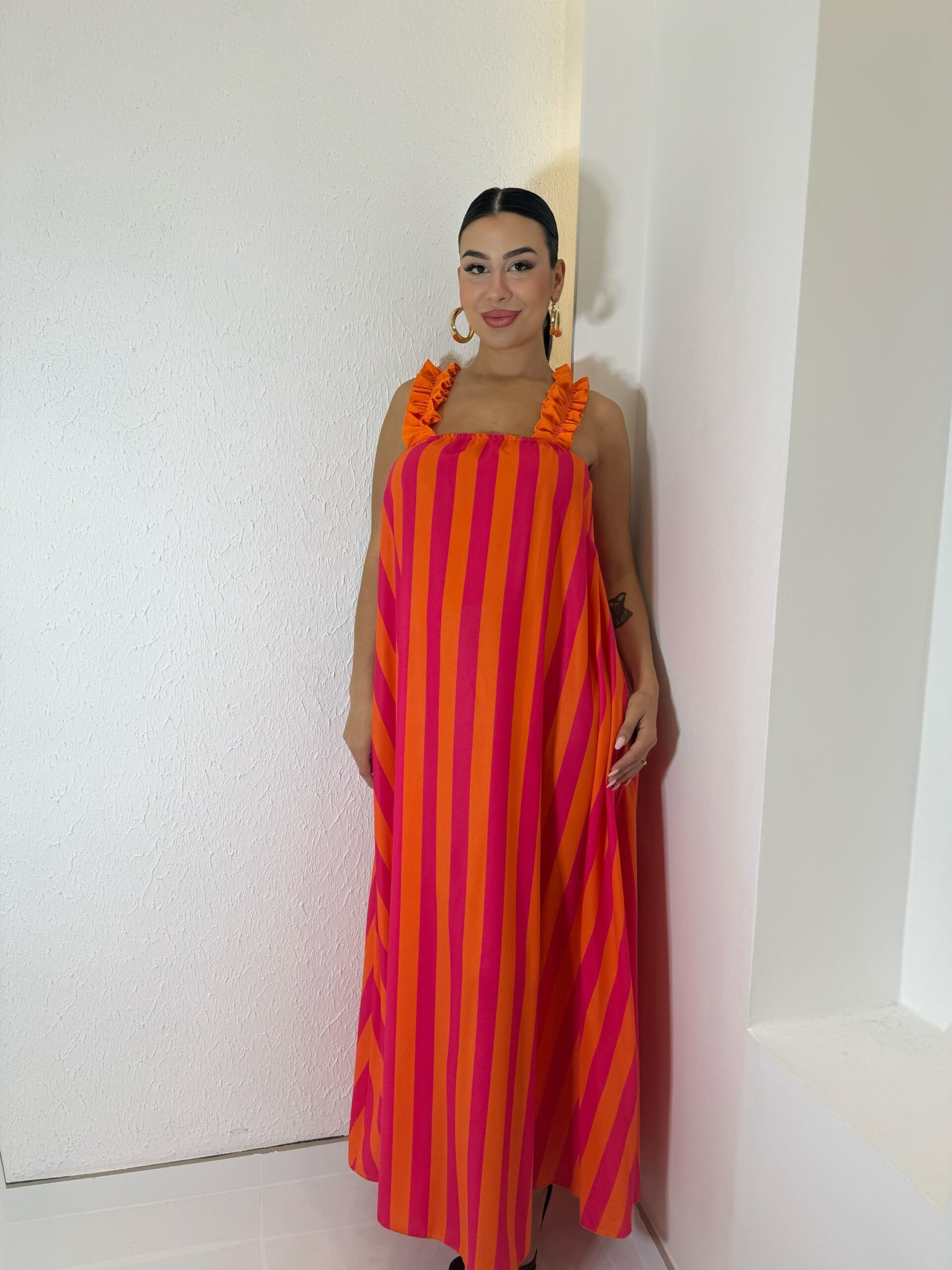 img_3595-4 Thalassa Dress Πορτοκαλί - Image 1