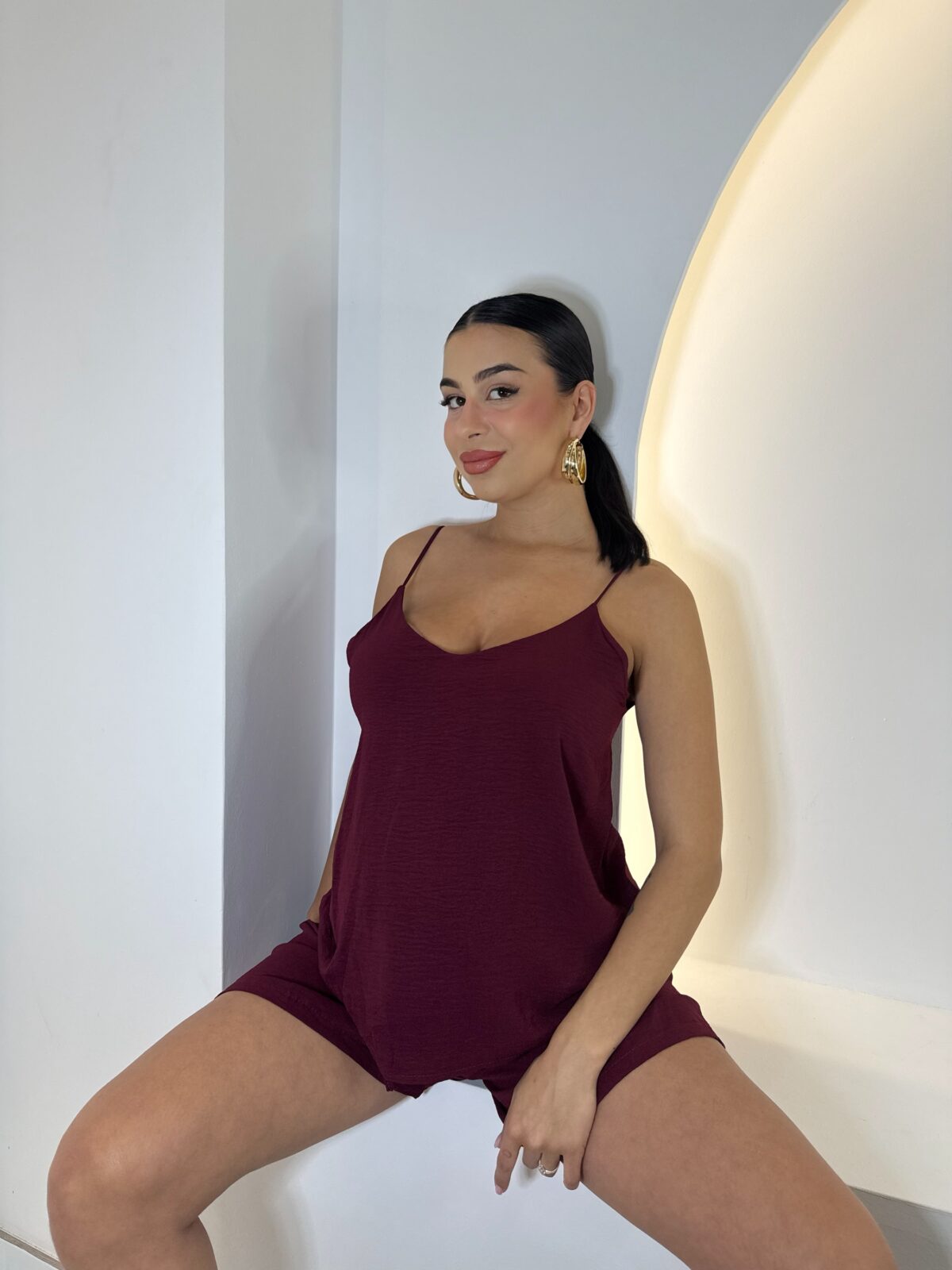 Malena Set Μπορντώ - Image 2