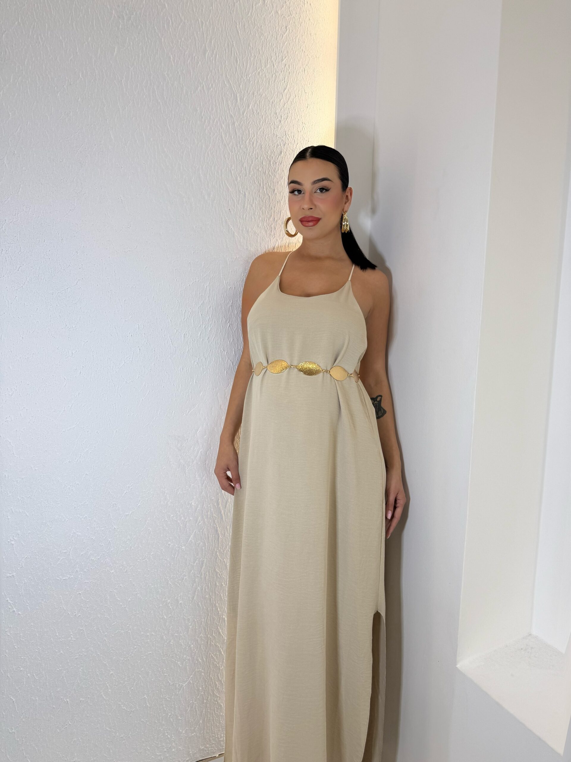 img_4419-3 Everywhere Maxi Dress Μπεζ - Image 1