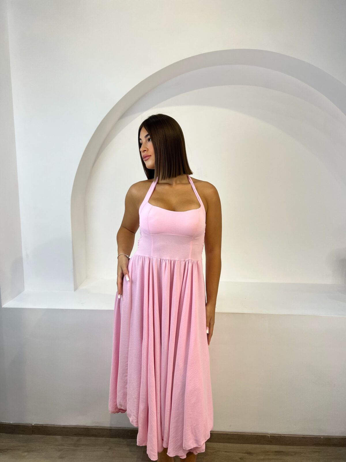 Lina Dress Ροζ - Image 2