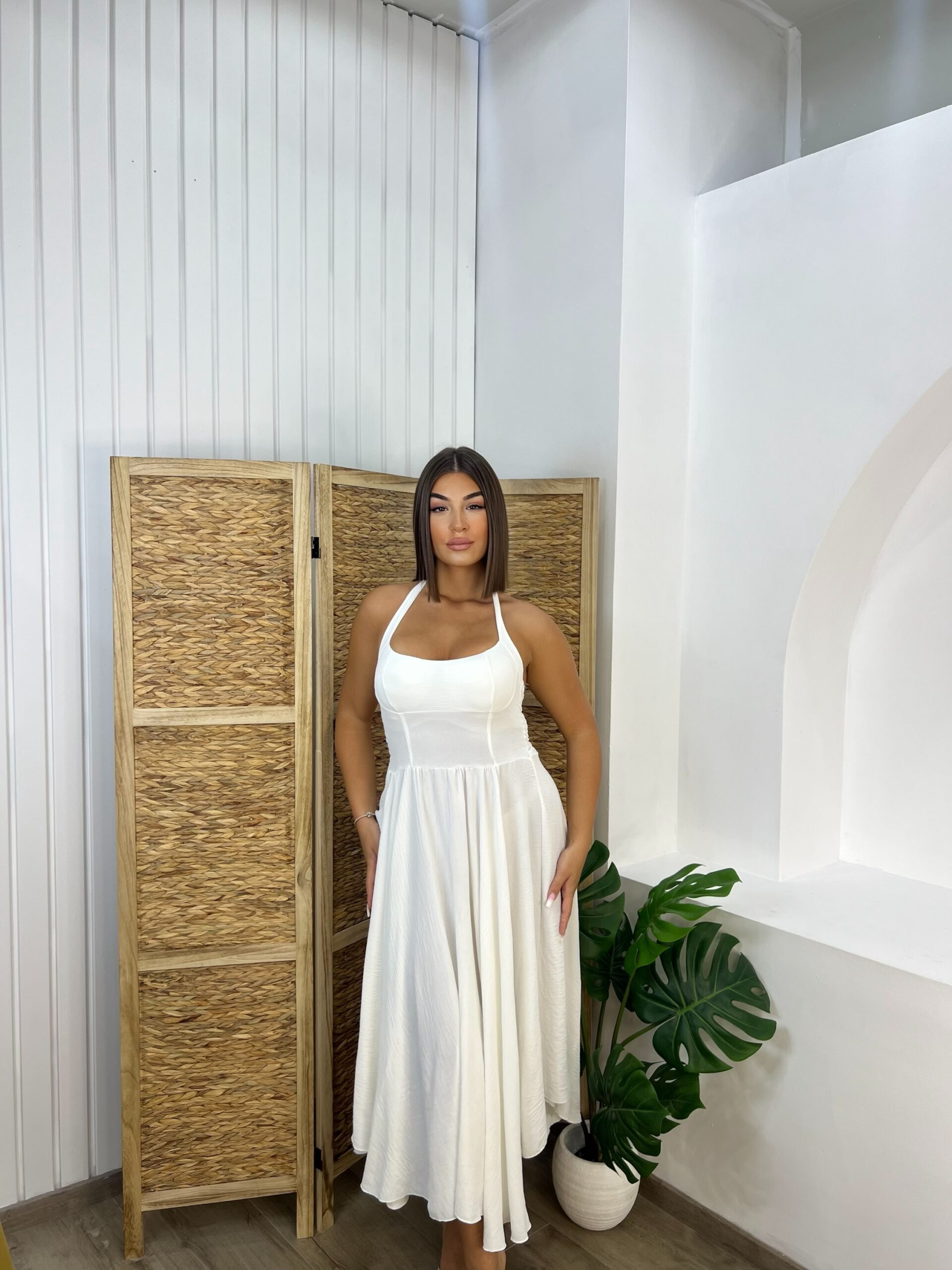 img_6047-3 Lina Dress Λευκό - Image 1