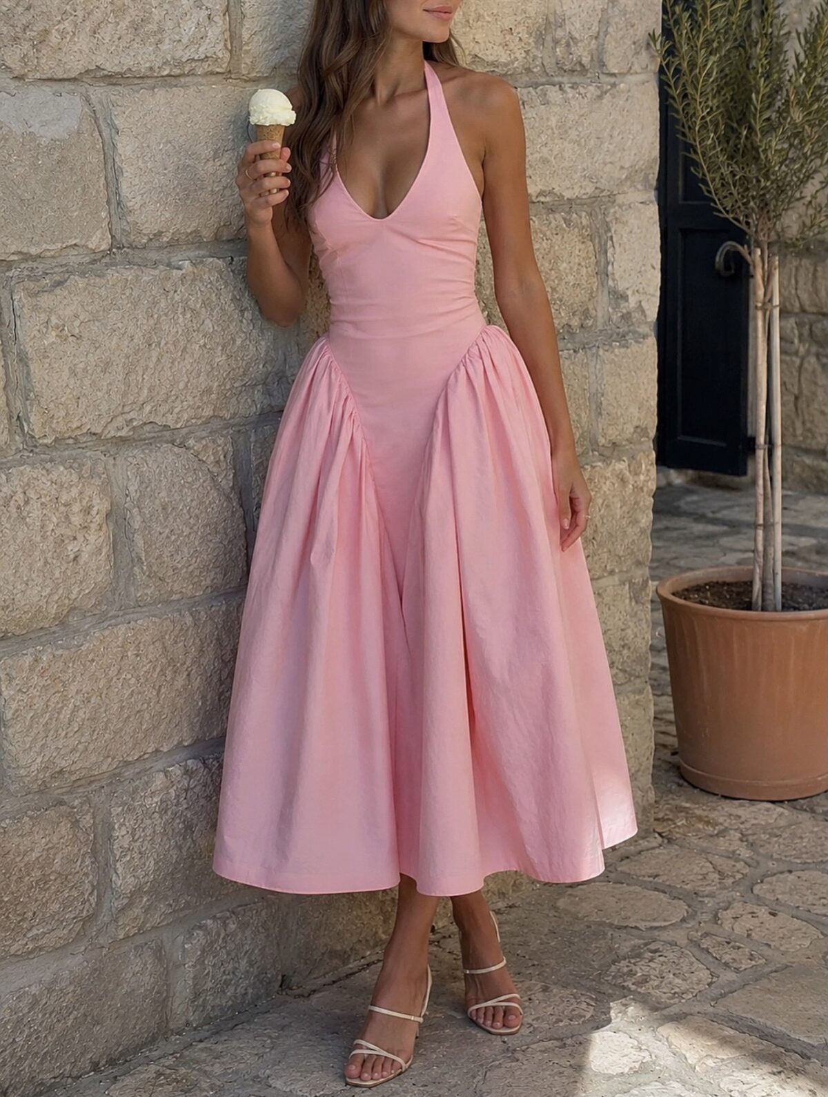 Arabella Dress Ροζ - Image 2