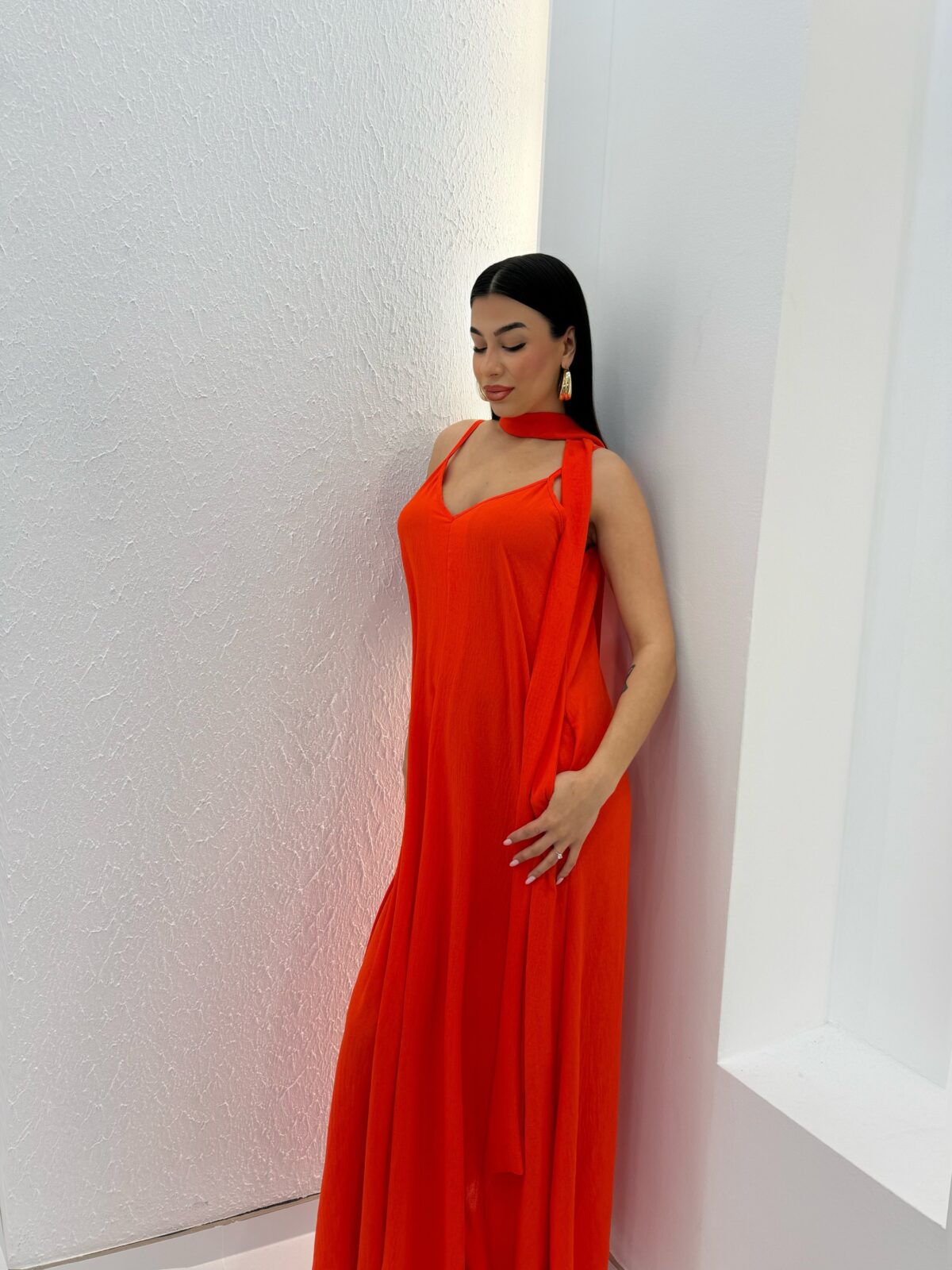 Paspartou Dress Κοραλλί - Image 4