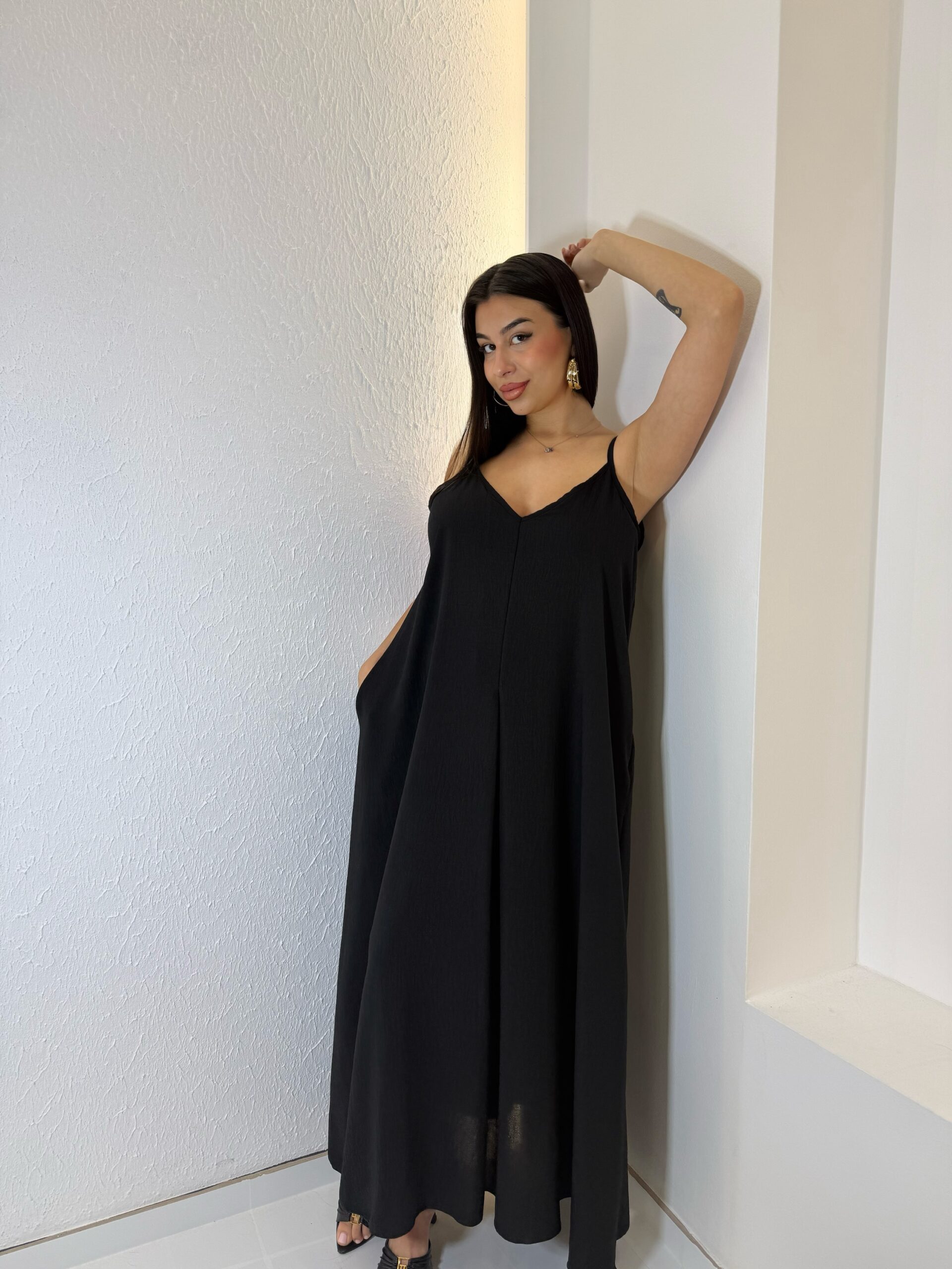img_9727 Paspartou Dress Μαύρο - Image 1