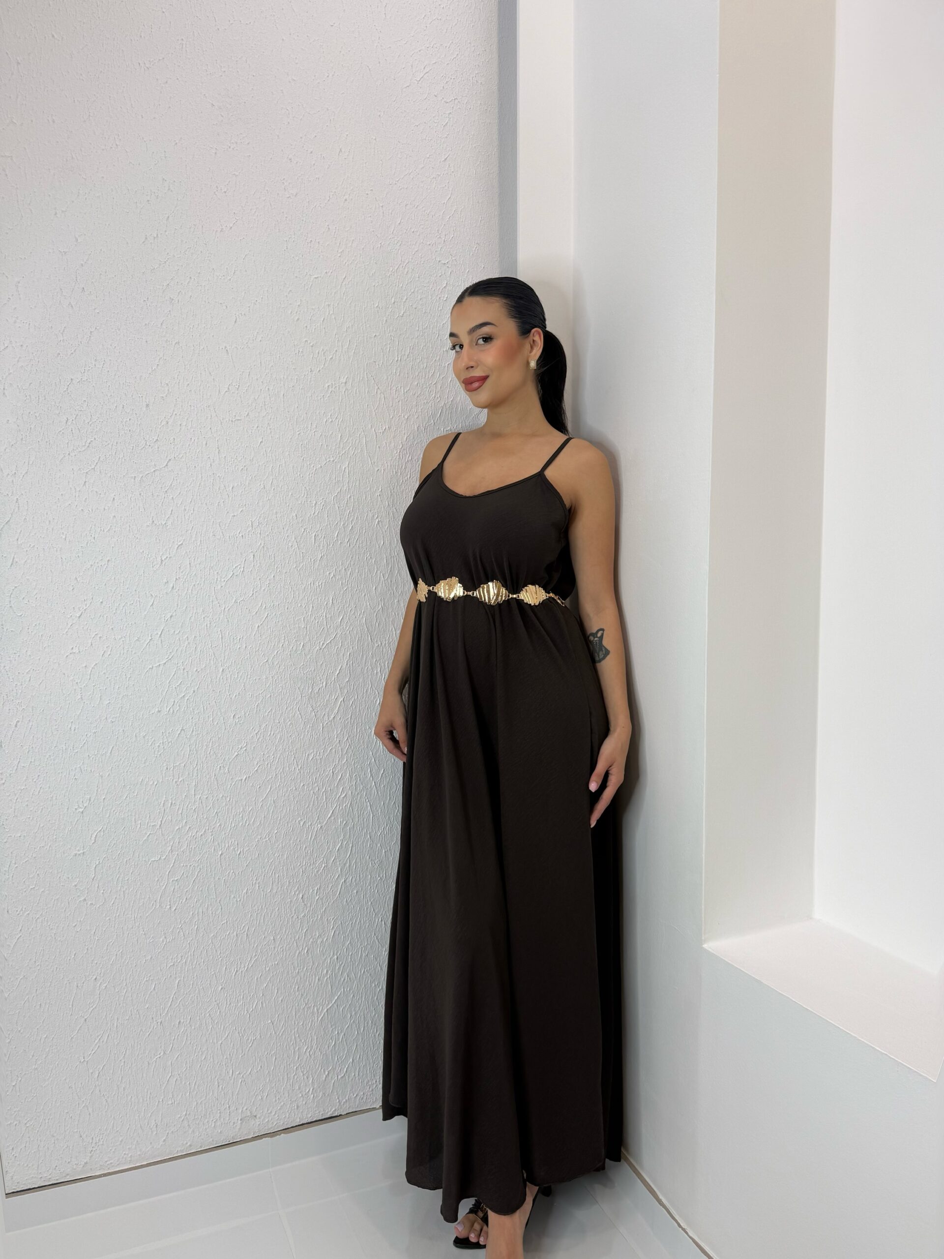 img_7213-5 Mia Dress Σοκολά - Image 1