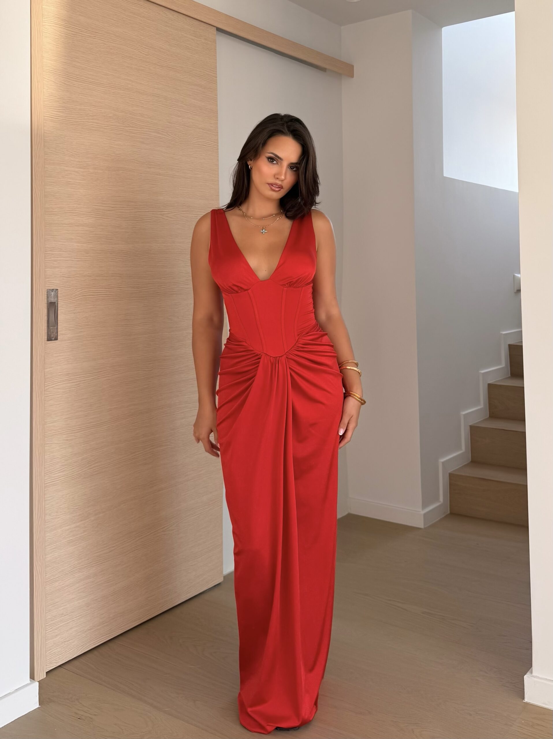 img_0234 Arabella Dress Κόκκινο - Image 1