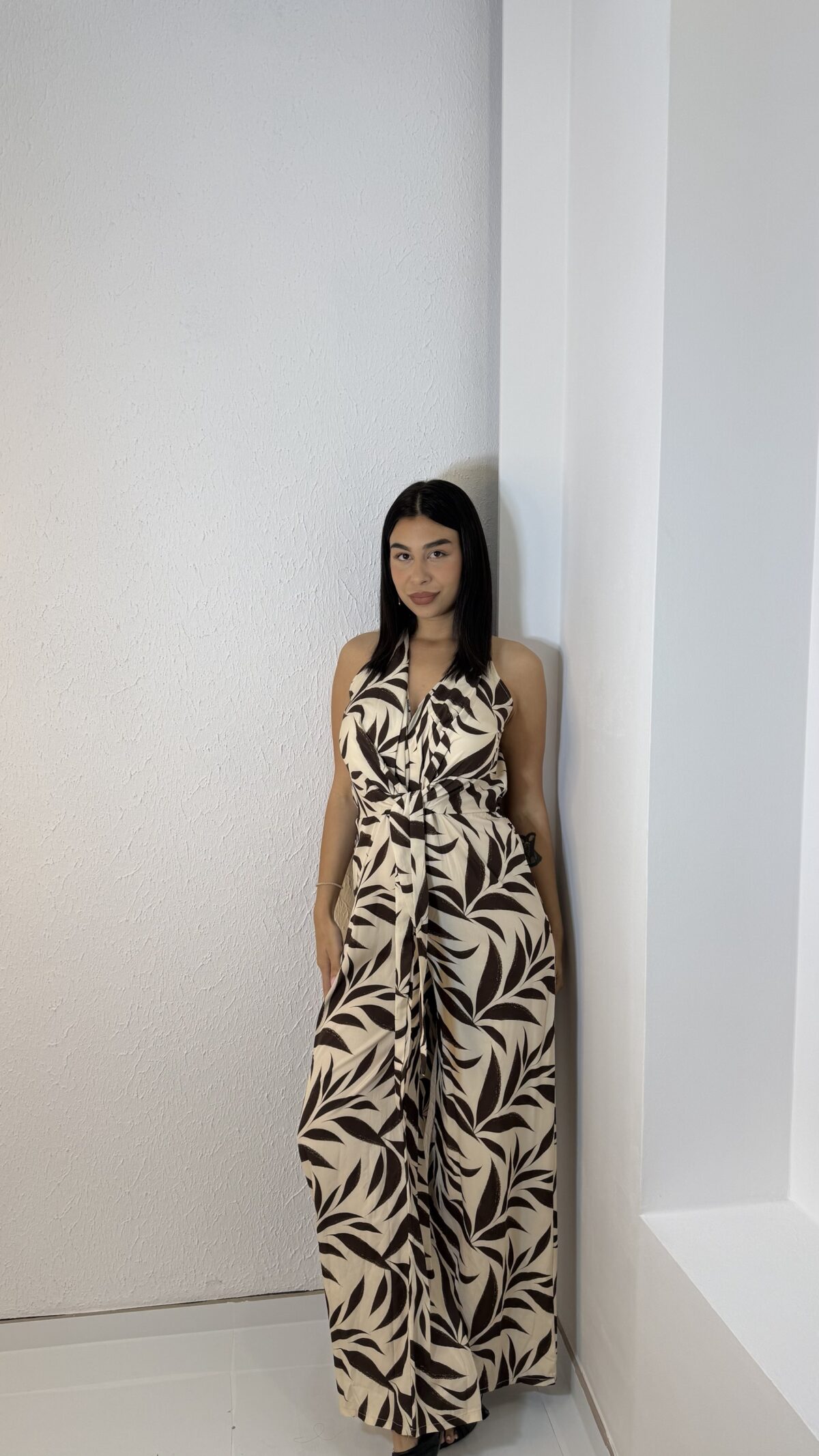 Leaf Jumpsuit Καφέ - Image 2