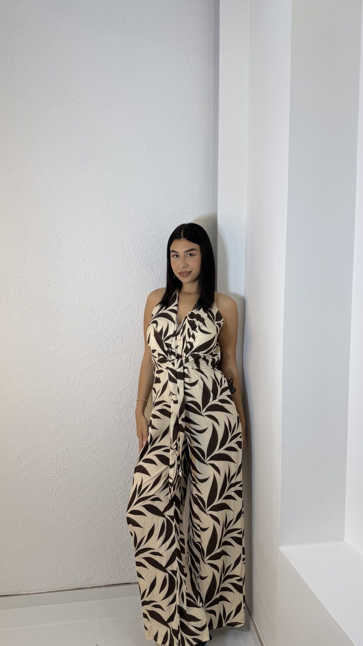 Leaf Jumpsuit Καφέ - Image 4