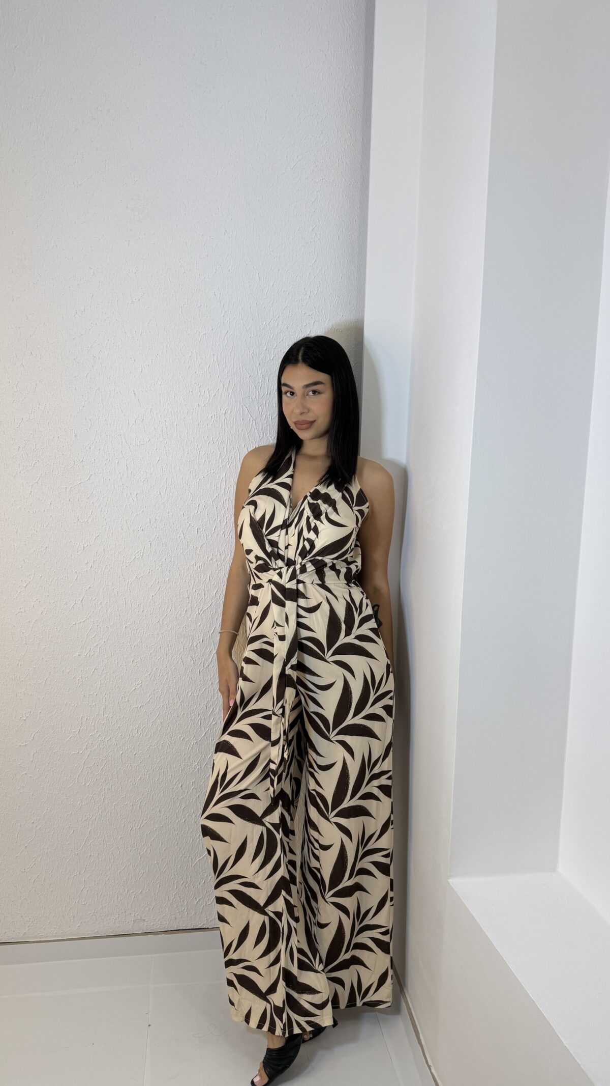 Leaf Jumpsuit Καφέ - Image 3