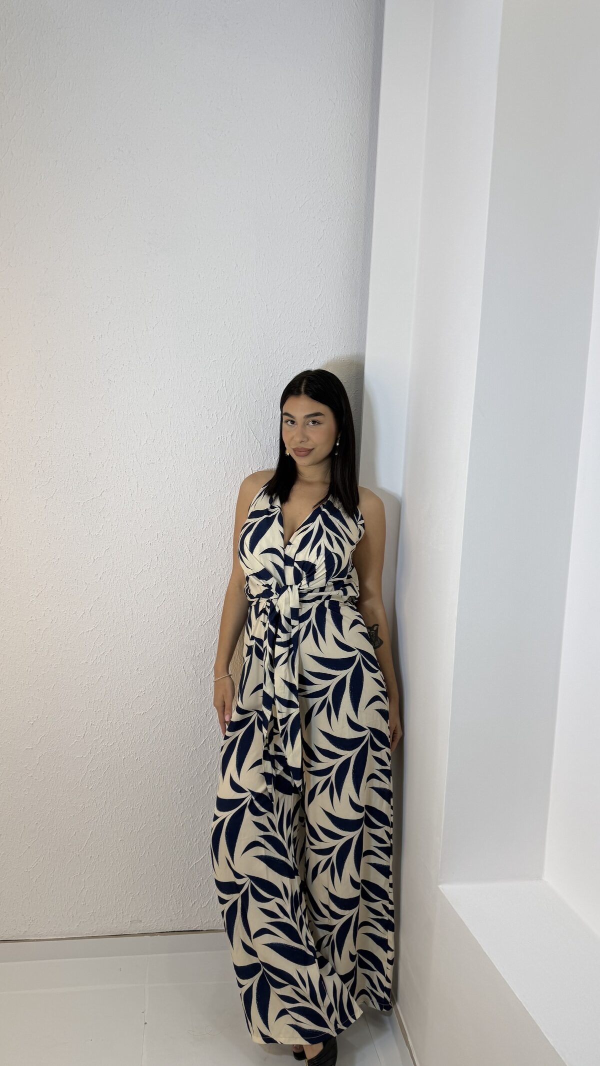 Leaf Jumpsuit Μπλε - Image 3