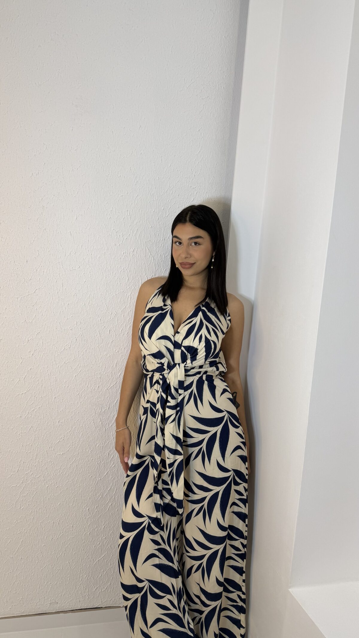 Leaf Jumpsuit Μπλε - Image 4