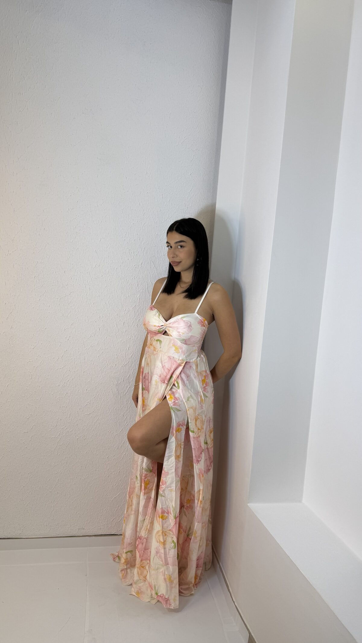 Alessendra Dress Ροζ Λουλούδια - Image 3