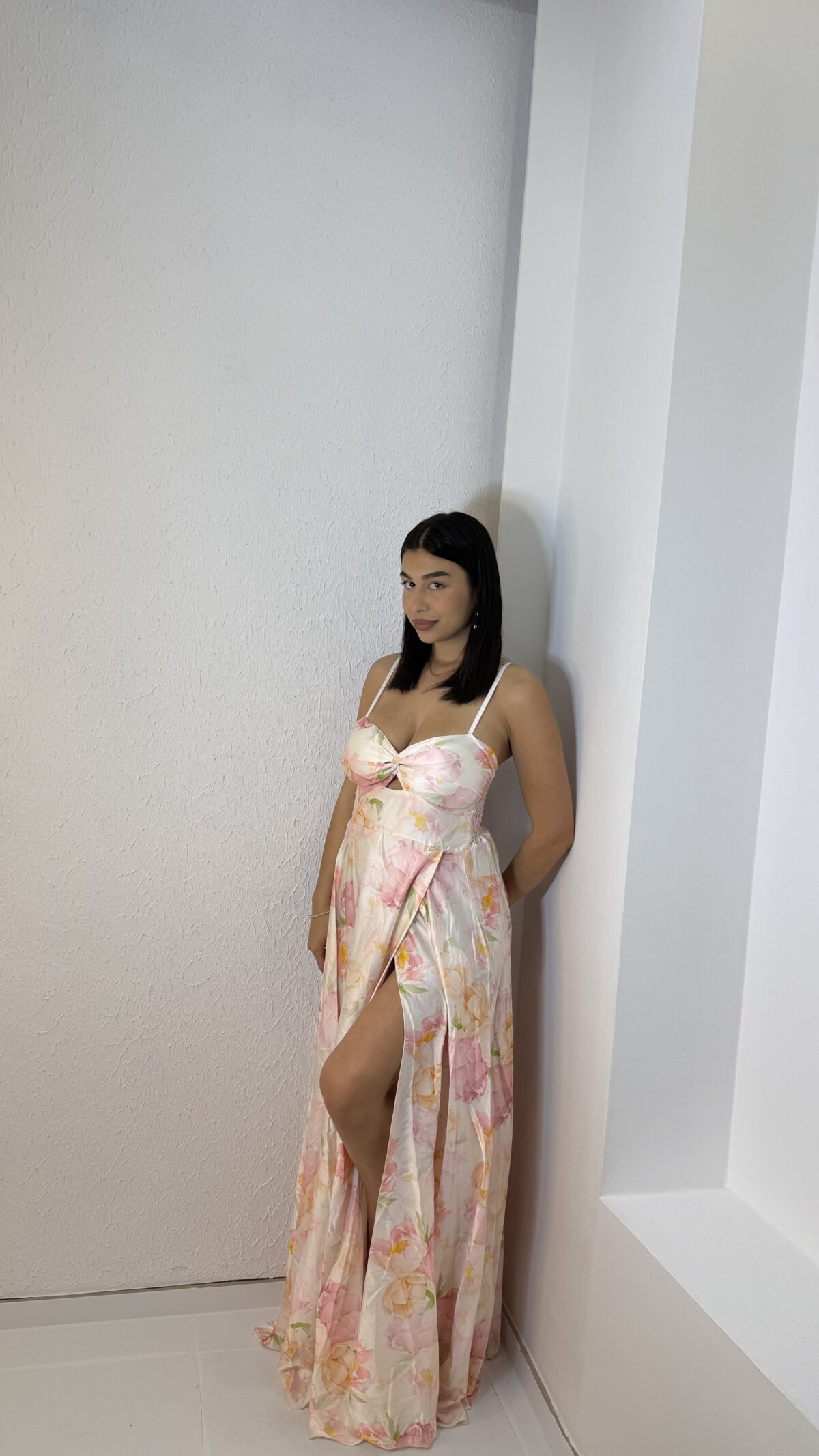 Alessendra Dress Ροζ Λουλούδια - Image 4